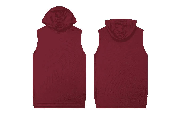 Diguan Custom Hoodie Shirt Men Casual Sleeveless Quick-Dry Fitness Tank Breathable Sports Training Vest OEM