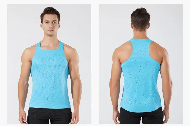 Custom Running Tank Top Stay Comfortabl Breathable Quick-dry Running Singlet Designed Men' High Performance