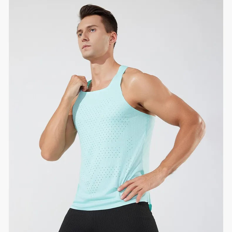 Custom Running Tank Top Stay Comfortabl Breathable Quick-dry Running Singlet Designed Men' High Performance