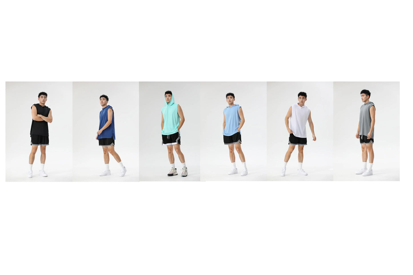 Diguan Custom Hoodie Shirt Men Casual Sleeveless Quick-Dry Fitness Tank Breathable Sports Training Vest OEM