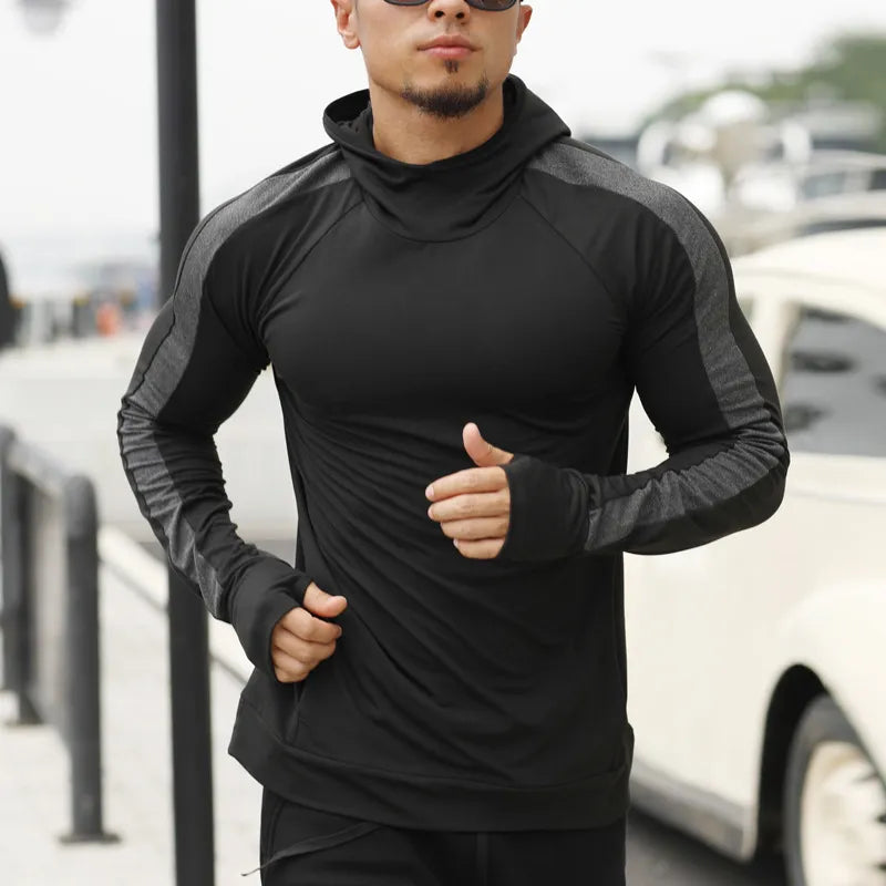 Diguan Custom Hoodie Unisex Quick-Dry Autumn/Winter Sports Hoodie Long Sleeve Breathable Fitness Top