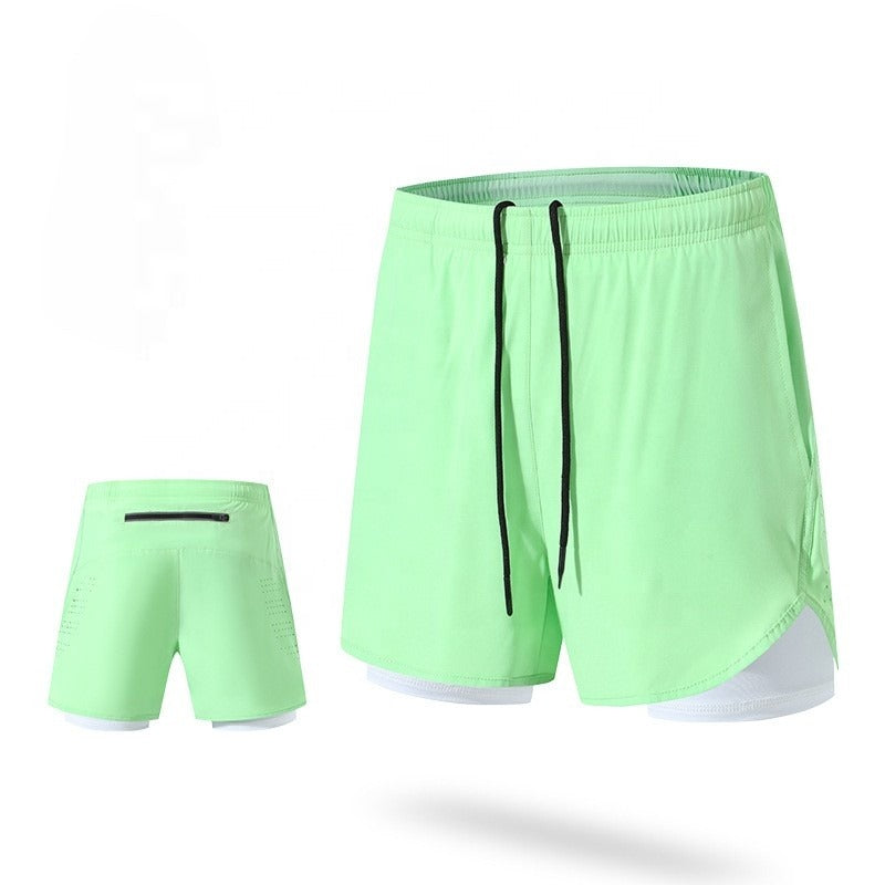 Diguan Women’s 2-in-1 Quick-Dry Compression Shorts 92% Polyester 8% Spandex Lightweight