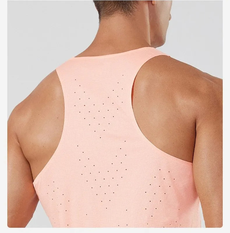 Custom Running Tank Top Stay Comfortabl Breathable Quick-dry Running Singlet Designed Men' High Performance