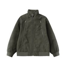 Double Zipper Washed Jacket