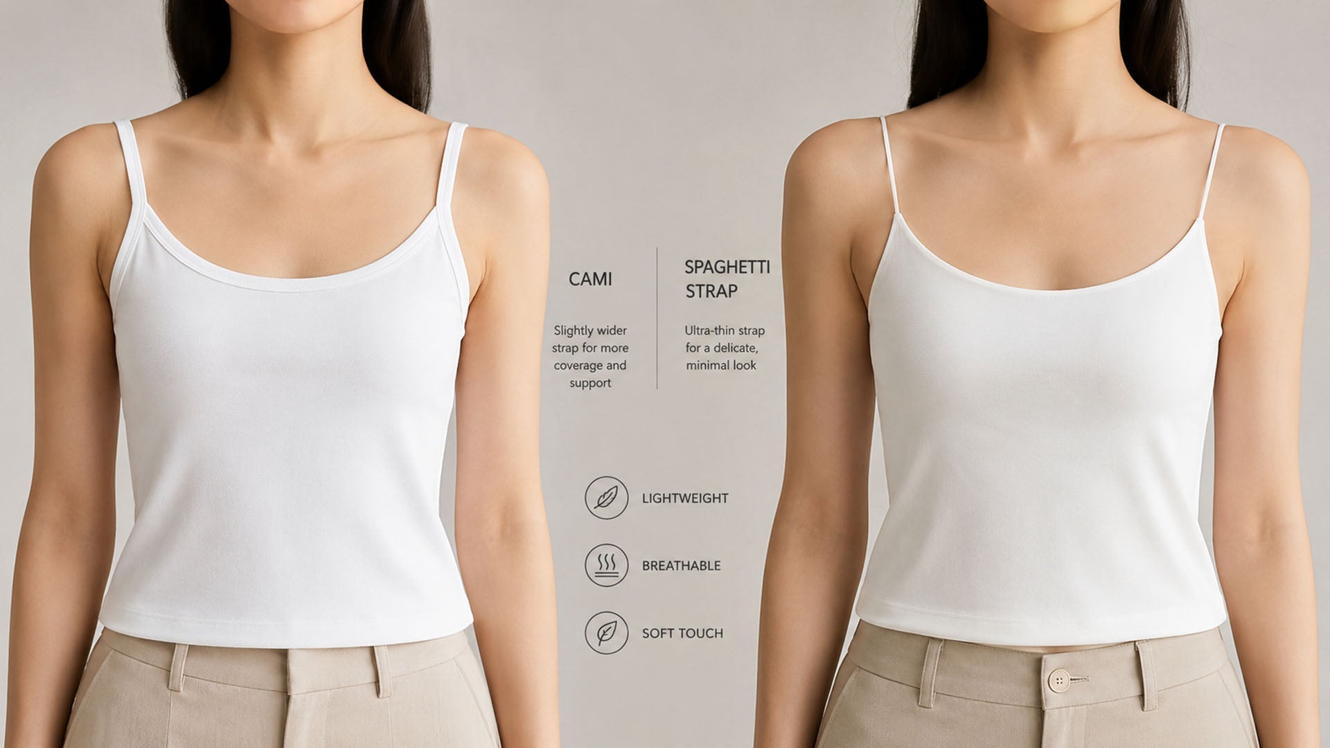 Cami Tank Top vs Spaghetti Strap Tank Top: Design & Fit Differences for Buyers