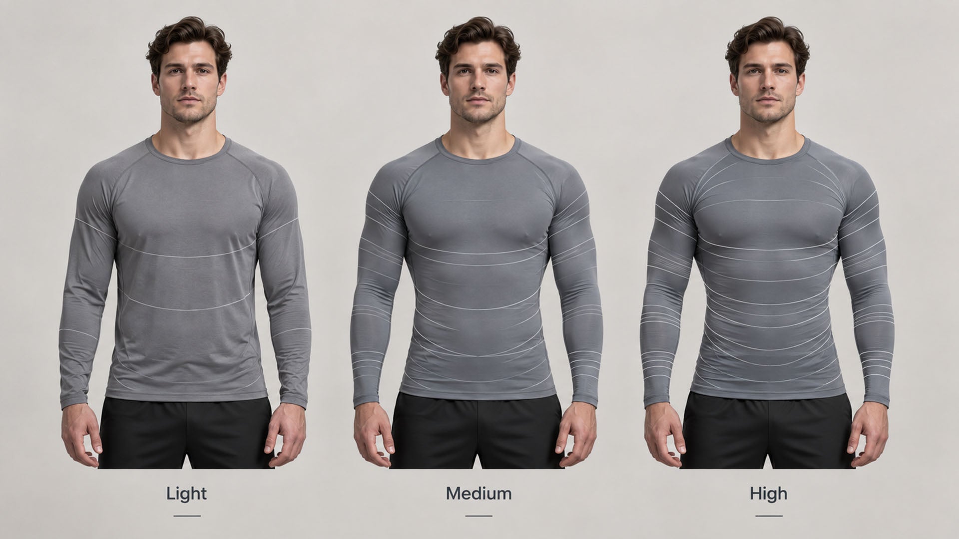 Compression Shirt Levels: Light vs Medium vs High Compression