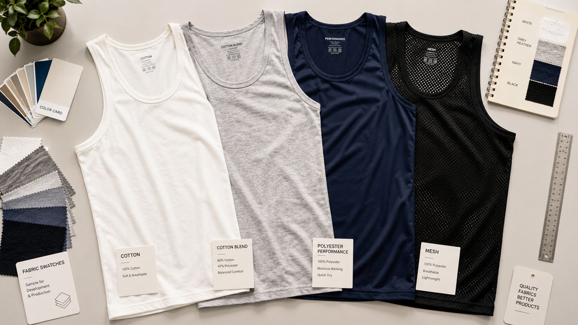 Cotton Tank Tops vs Performance Tank Tops: Fabric Guide for Brands