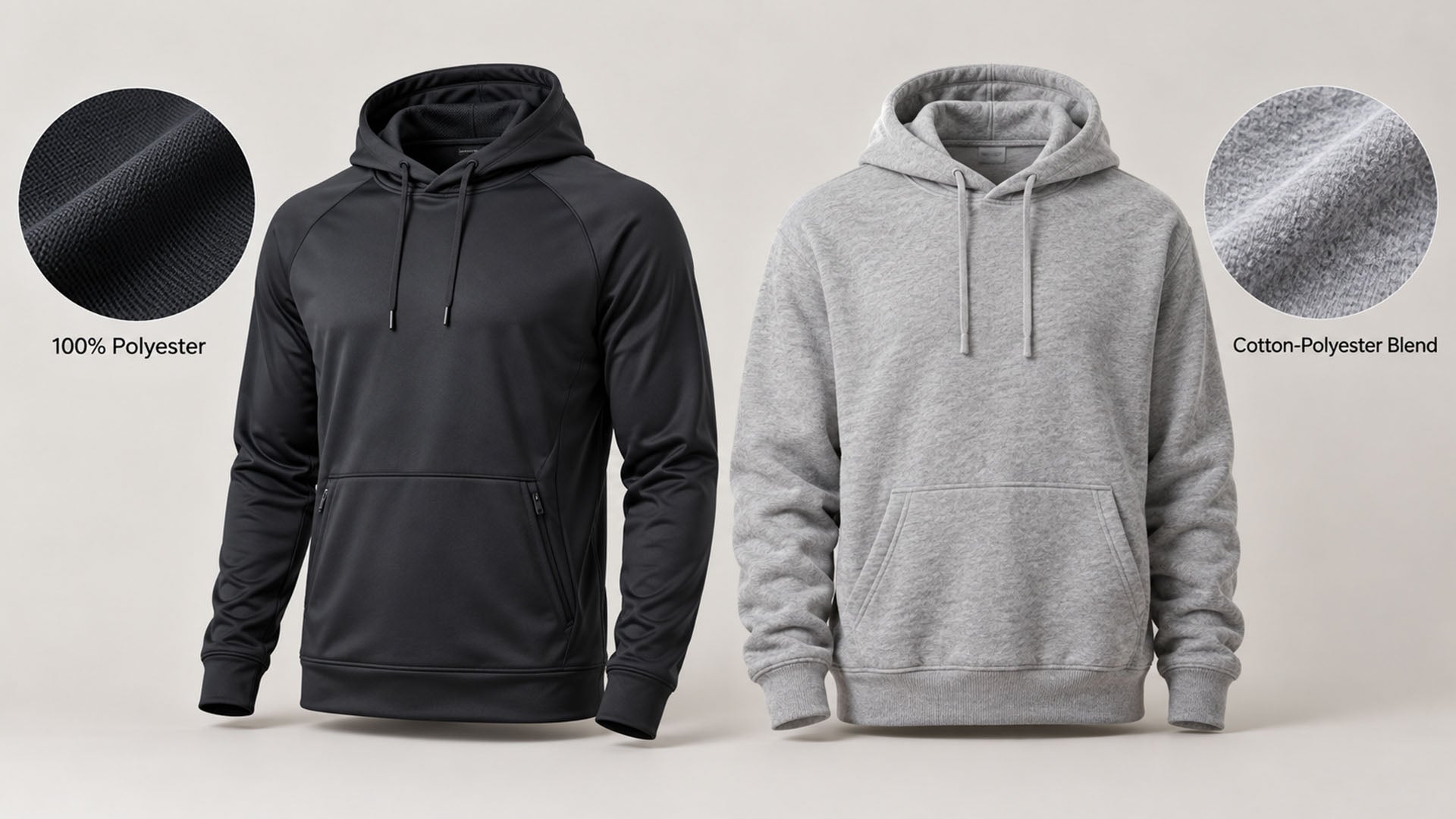 Cotton vs Polyester Running Hoodies: Sweat, Drying & Brand Positioning