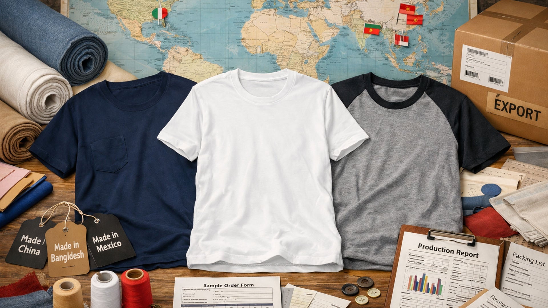 Where Are Most T-Shirts Made? China vs USA vs Other Supply Bases for Brands
