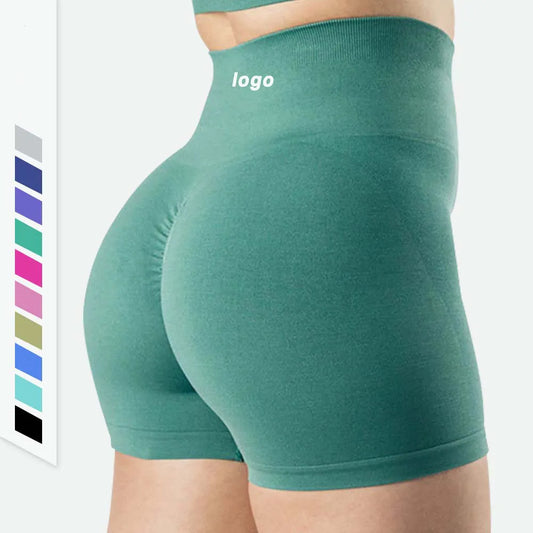 Diguan Custom Running Shorts Women’s High-Waist Compression Nylon Bike Shorts Gym Yoga Activewear