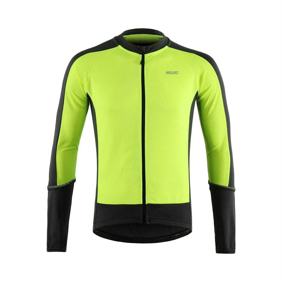 Diguan Custom Winter Jersey Men Long Sleeve Thermal Cycling Jersey Warm Plus Size