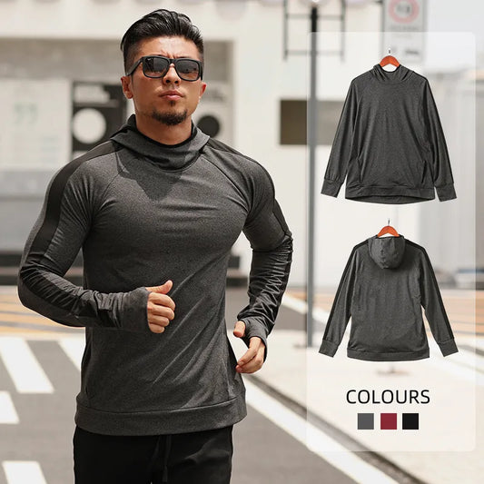 Diguan Custom Hoodie Unisex Quick-Dry Autumn/Winter Sports Hoodie Long Sleeve Breathable Fitness Top
