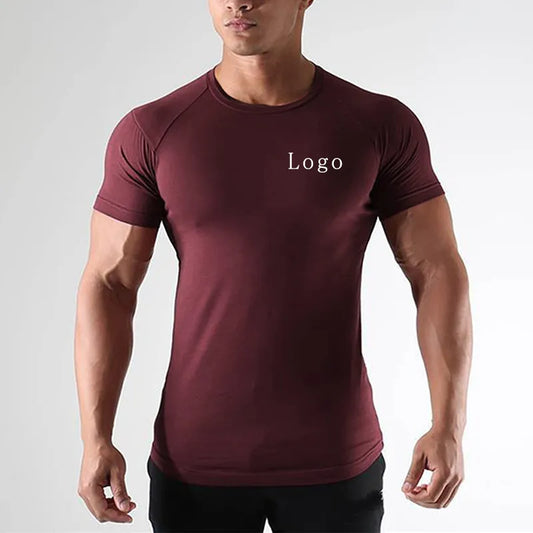 Diguan Custom Running Shirt High Elastic Breathable Gym Running Workout Top Short Sleeve Quick-Dry OEM ODM Manufacturer