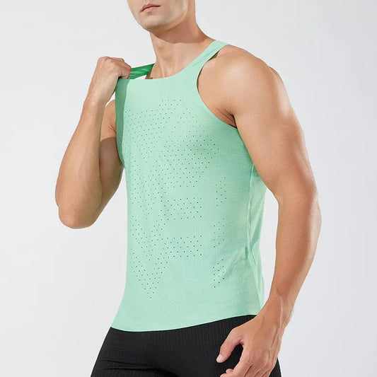 Custom Running Tank Top Stay Comfortabl Breathable Quick-dry Running Singlet Designed Men' High Performance