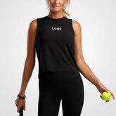 Diguan Custom Running Shirt Sleeveless Women Lightweight Breathable Gym Running Tank Top Custom Logo