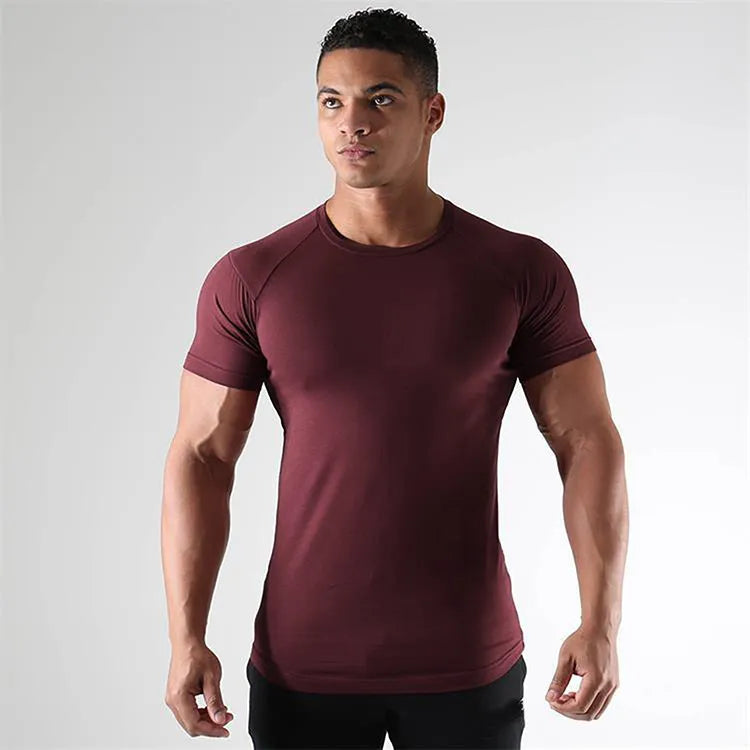 Diguan Custom Running Shirt High Elastic Breathable Gym Running Workout Top Short Sleeve Quick-Dry OEM ODM Manufacturer