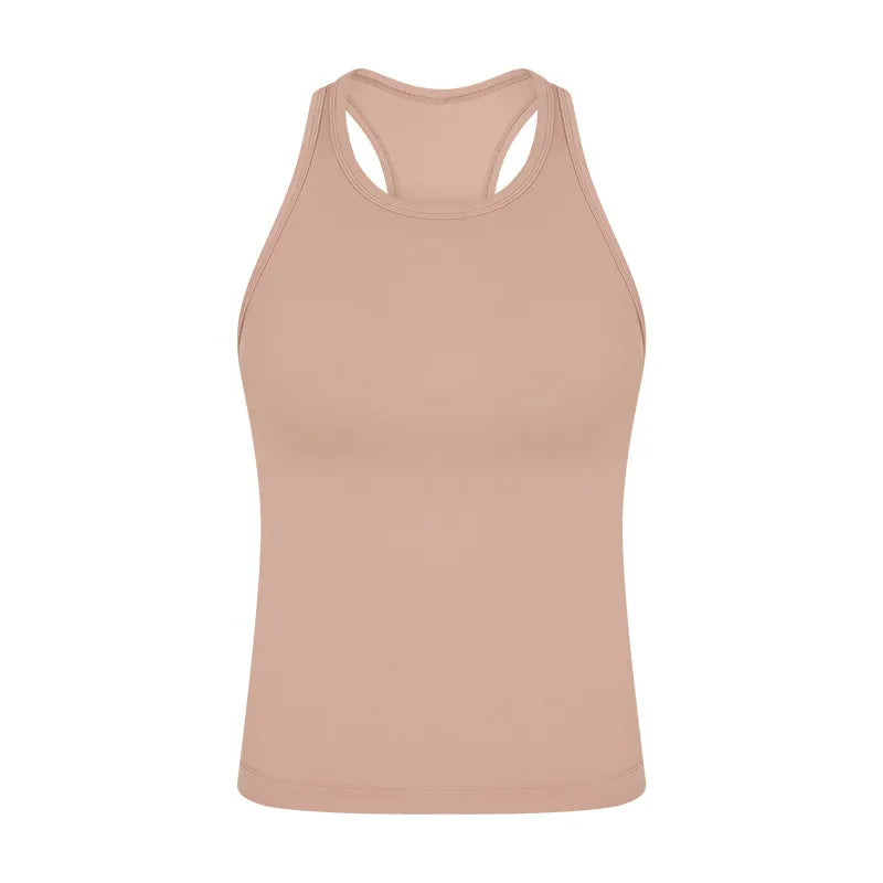 Diguan Custom Tank Top Women Sleeveless Crop Tank Square Neck Quick-Dry Stretch Workout Top CC