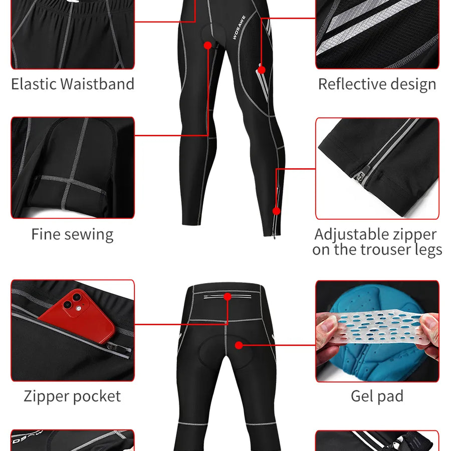 Diguan Spring Summer Cycling Pants with 5D Gel Pad for MTB and Outdoor Riding