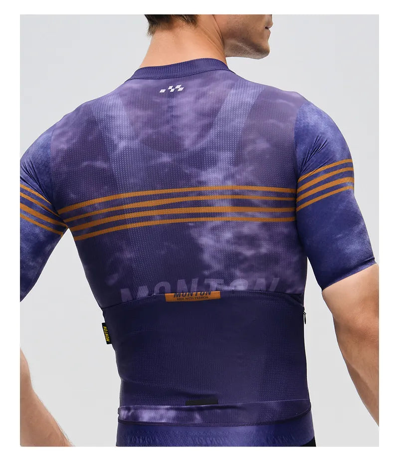 Custom Men's Cycling Jersey OEM ODM Manufacturer Quick Dry Breathable Bicycle Shirt Custom Road Bike Racing Wear Short Sleeve Top