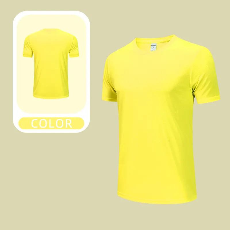 OEM Custom Breathable Running Top Quick Dry Sports T Shirt Lightweight Performance Fabric Unisex Multi Color Diguan Running Shirt Customization