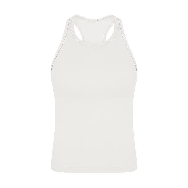 Diguan Custom Tank Top Women Sleeveless Crop Tank Square Neck Quick-Dry Stretch Workout Top CC