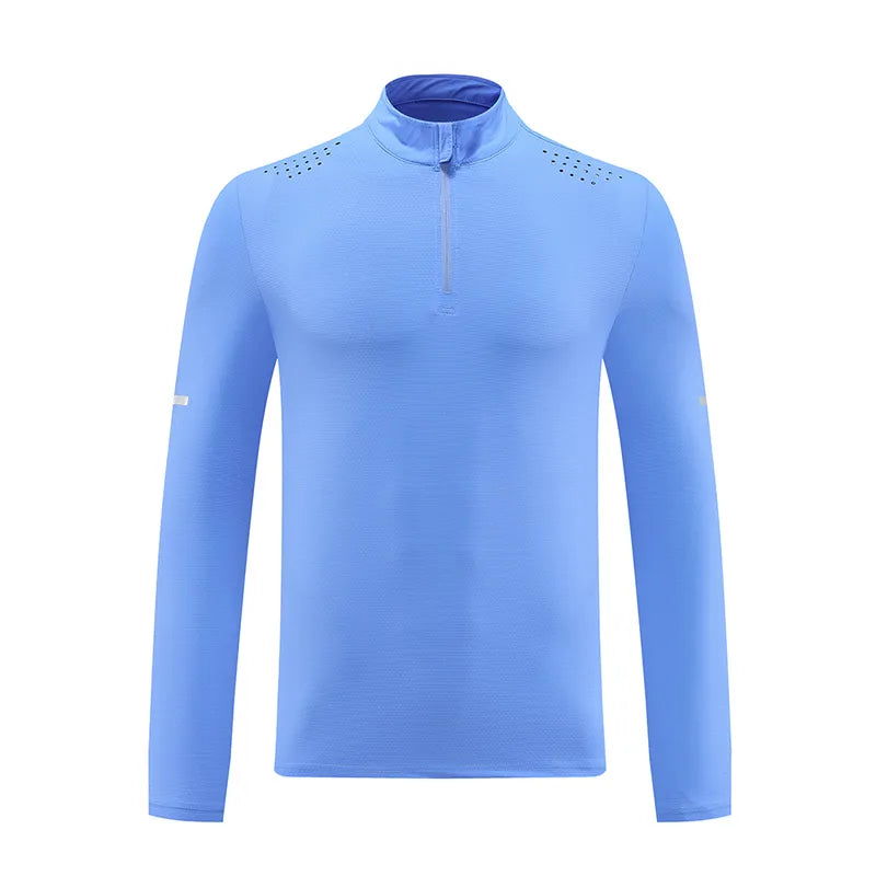 Diguan Custom Running Shirt Autumn Breathable Men’s Ultra-Lightweight Running Track Top Long Sleeve 1/4 Zip Quick-Dry