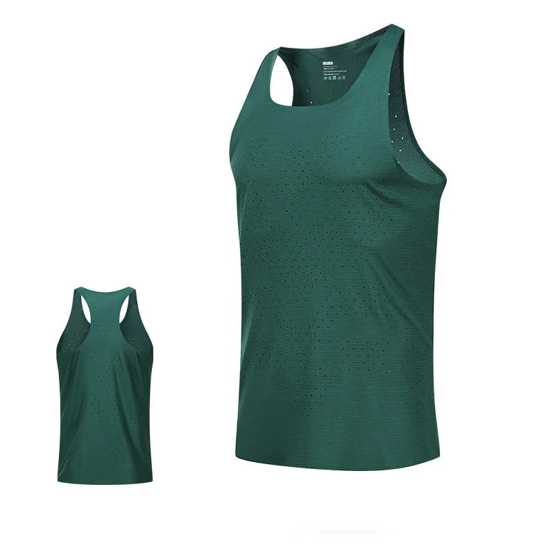 Custom Running Tank Top Stay Comfortabl Breathable Quick-dry Running Singlet Designed Men' High Performance