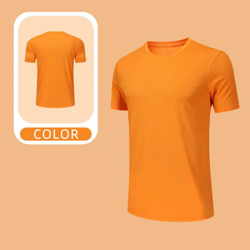 OEM Custom Breathable Running Top Quick Dry Sports T Shirt Lightweight Performance Fabric Unisex Multi Color Diguan Running Shirt Customization