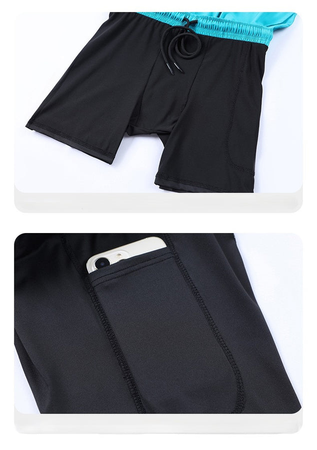 Diguan Women’s 2-in-1 Quick-Dry Compression Shorts 92% Polyester 8% Spandex Lightweight