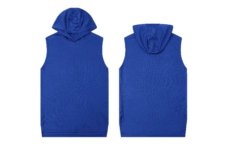 Diguan Custom Hoodie Shirt Men Casual Sleeveless Quick-Dry Fitness Tank Breathable Sports Training Vest OEM