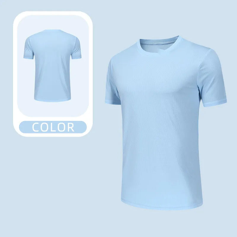 OEM Custom Breathable Running Top Quick Dry Sports T Shirt Lightweight Performance Fabric Unisex Multi Color Diguan Running Shirt Customization