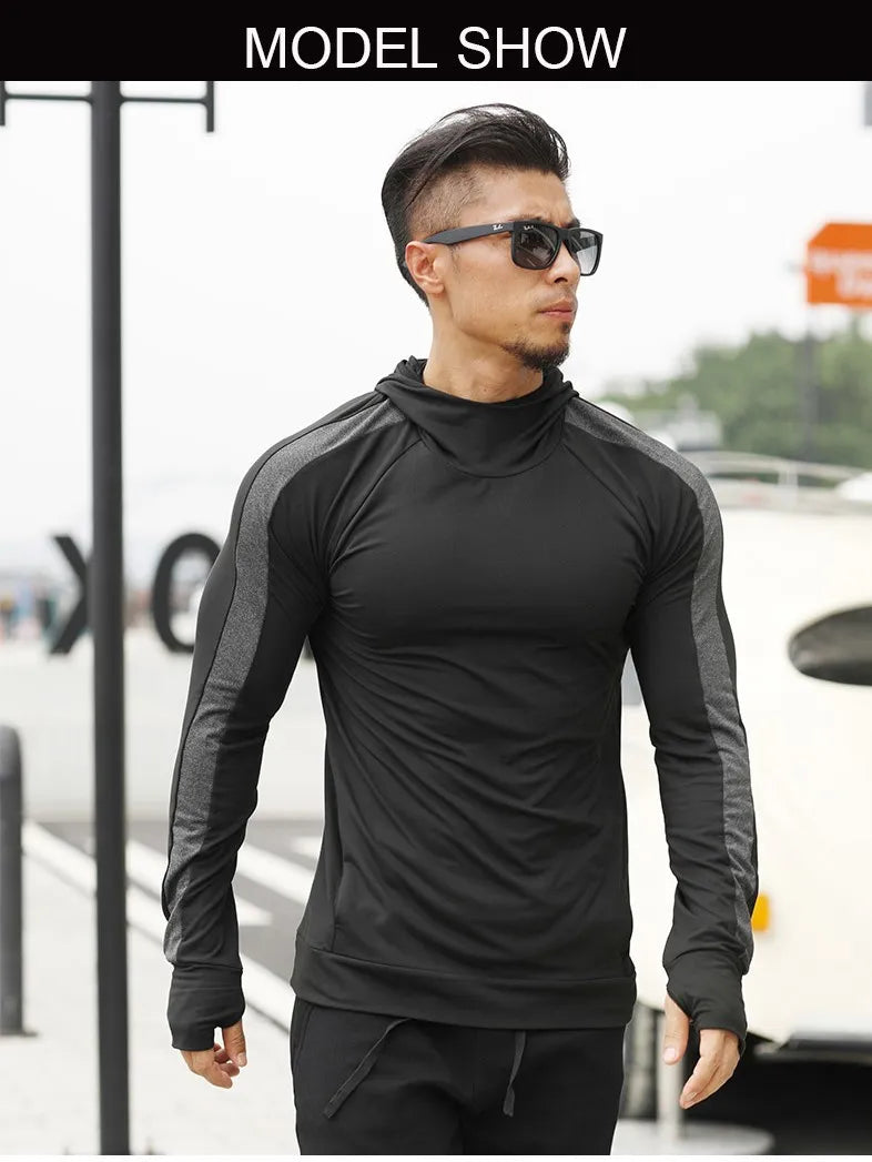 Diguan Custom Hoodie Unisex Quick-Dry Autumn/Winter Sports Hoodie Long Sleeve Breathable Fitness Top