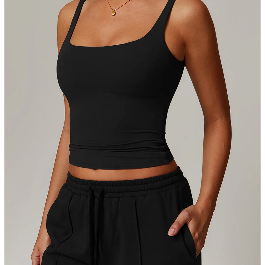 Diguan Running Tank Top Customization Sports Quick Drying Sweat Absorbing Breathable Custom Logo Women Sleeveless Crop Sport Tank Quick-Dry Breathable Performance Top