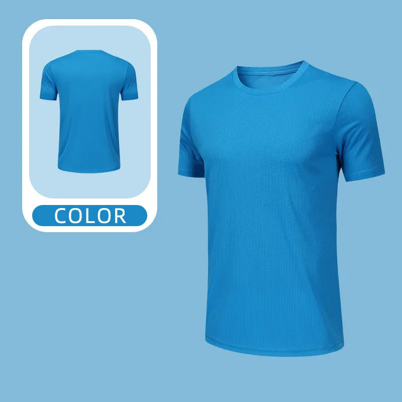 OEM Custom Breathable Running Top Quick Dry Sports T Shirt Lightweight Performance Fabric Unisex Multi Color Diguan Running Shirt Customization