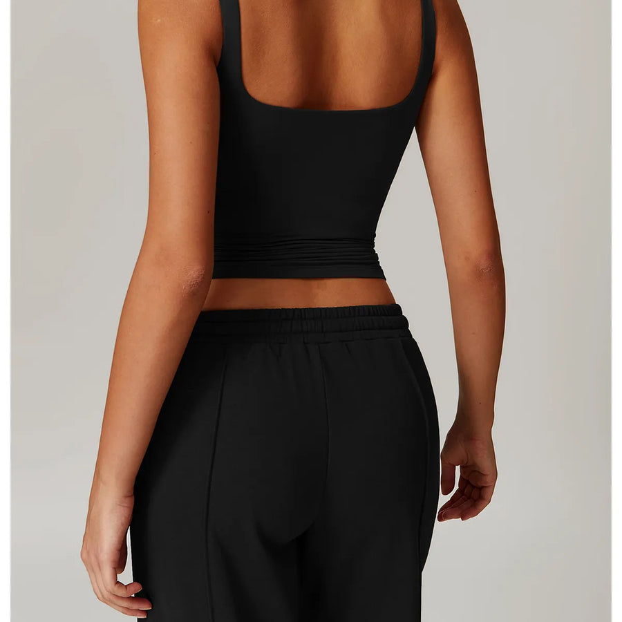 Diguan Running Tank Top Customization Sports Quick Drying Sweat Absorbing Breathable Custom Logo Women Sleeveless Crop Sport Tank Quick-Dry Breathable Performance Top