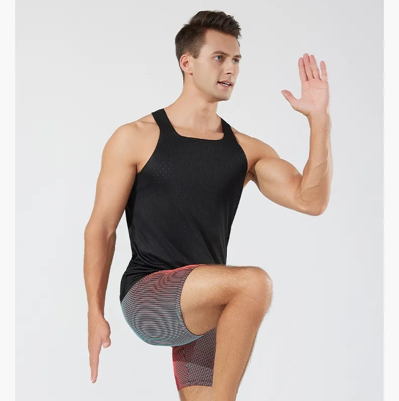Custom Running Tank Top Stay Comfortabl Breathable Quick-dry Running Singlet Designed Men' High Performance