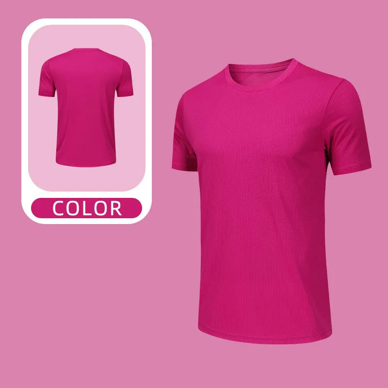 OEM Custom Breathable Running Top Quick Dry Sports T Shirt Lightweight Performance Fabric Unisex Multi Color Diguan Running Shirt Customization