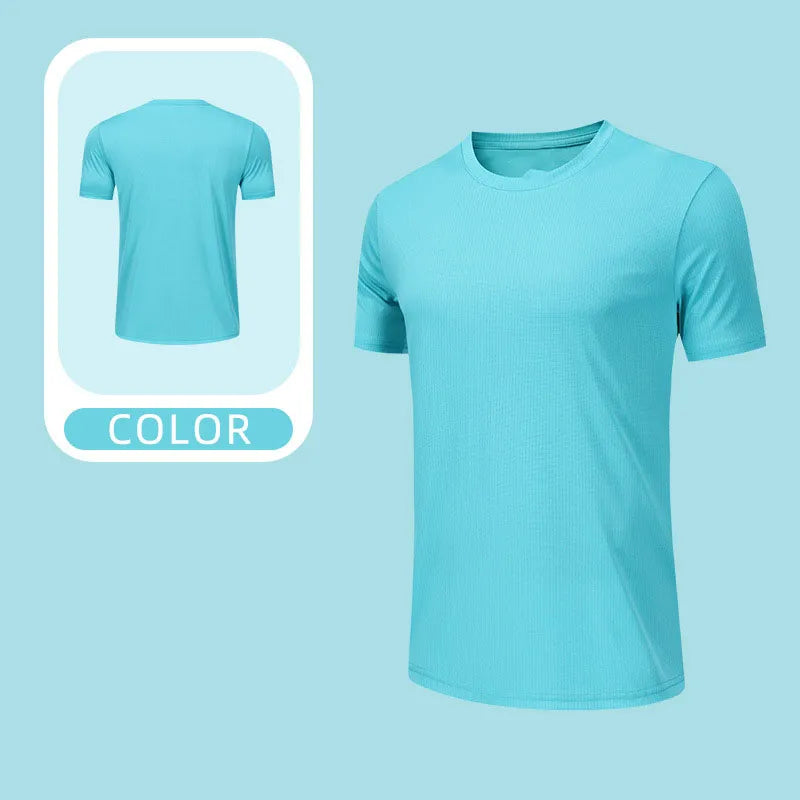 OEM Custom Breathable Running Top Quick Dry Sports T Shirt Lightweight Performance Fabric Unisex Multi Color Diguan Running Shirt Customization
