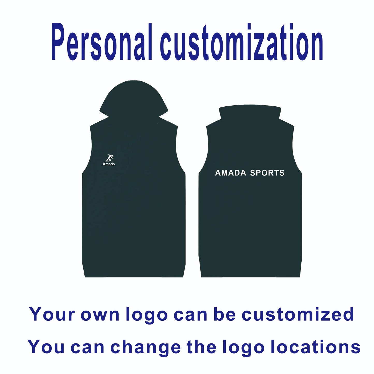 Diguan Custom Hoodie Shirt Men Casual Sleeveless Quick-Dry Fitness Tank Breathable Sports Training Vest OEM