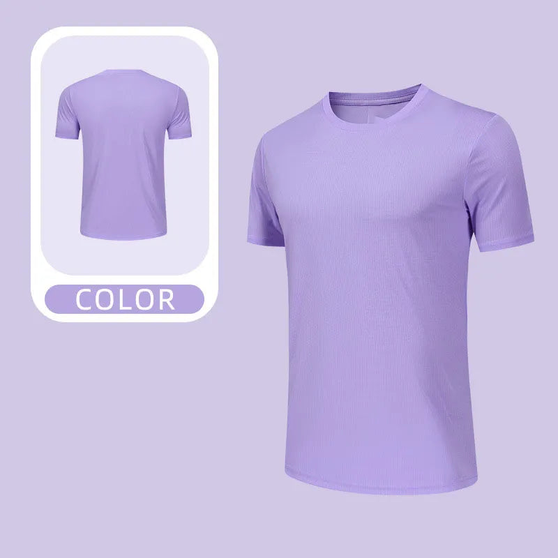 OEM Custom Breathable Running Top Quick Dry Sports T Shirt Lightweight Performance Fabric Unisex Multi Color Diguan Running Shirt Customization