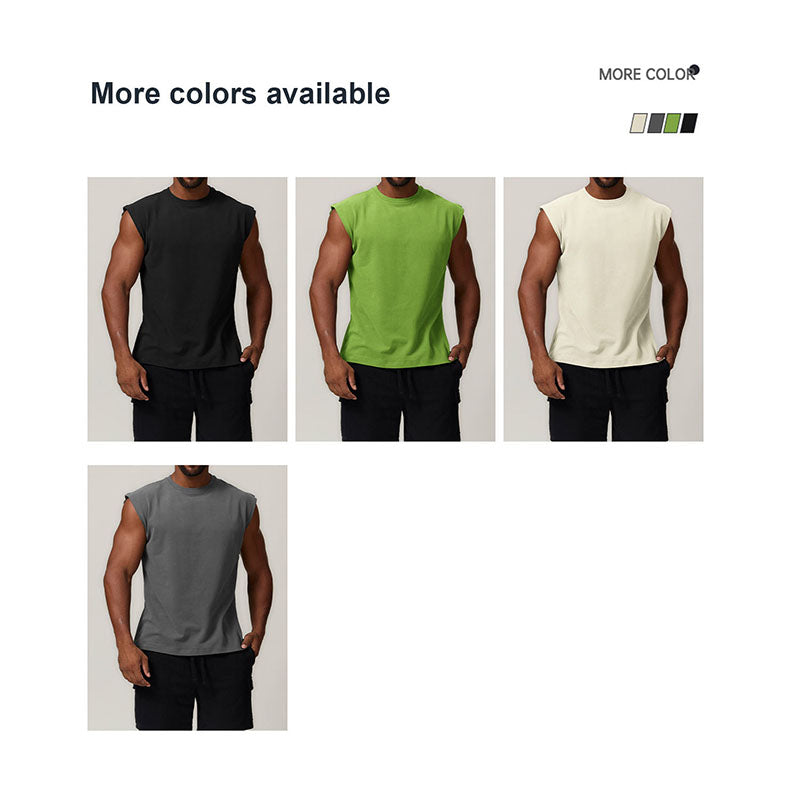 Custom Sleeveless Running T Shirts Quick Dry Training Tee
