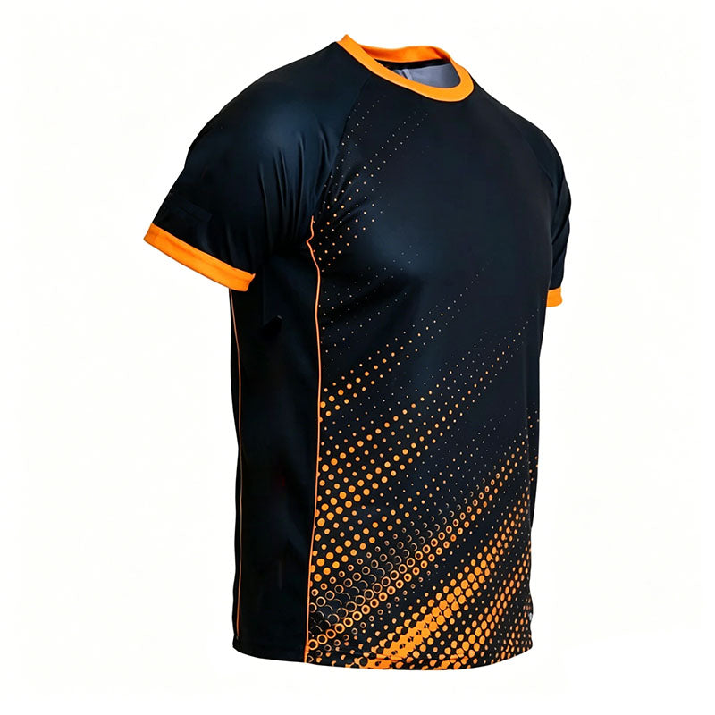 Custom Mens Running T Shirt with Sublimation Dot Print