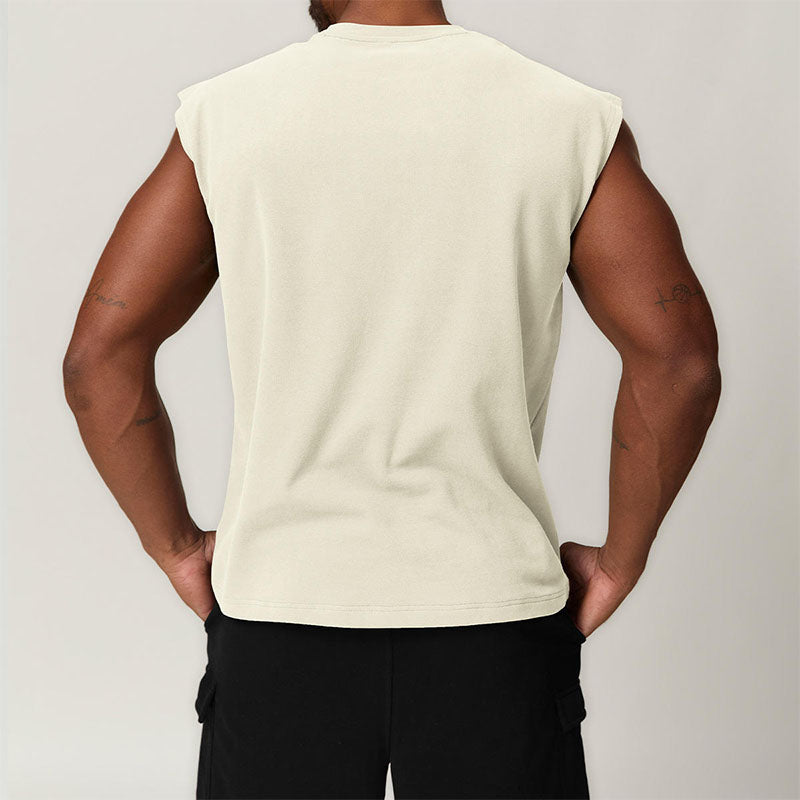 Custom Sleeveless Running T Shirts Quick Dry Training Tee