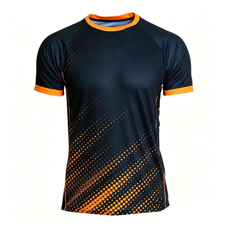 Custom Mens Running T Shirt with Sublimation Dot Print