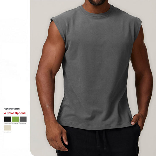 Custom Sleeveless Running T Shirts Quick Dry Training Tee