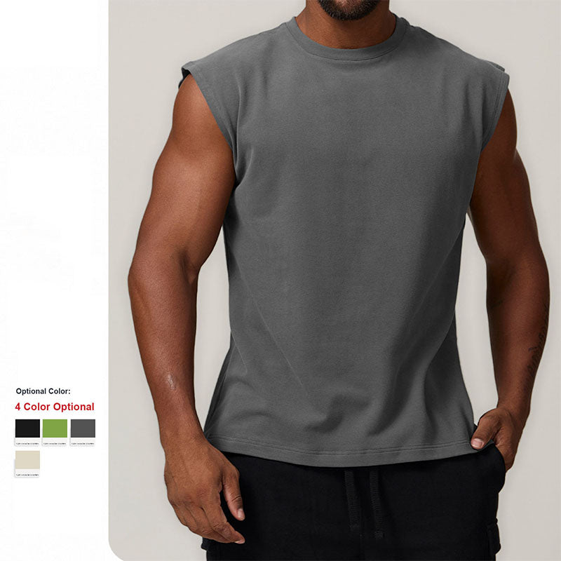 Custom Sleeveless Running T Shirts Quick Dry Training Tee