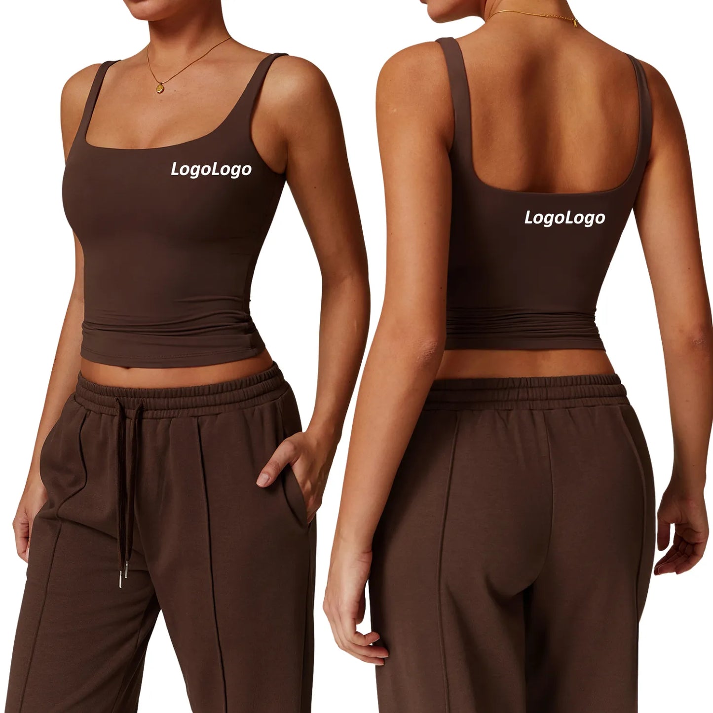 Diguan Running Tank Top Customization Sports Quick Drying Sweat Absorbing Breathable Custom Logo Women Sleeveless Crop Sport Tank Quick-Dry Breathable Performance Top