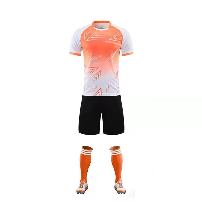 Custom Running Sets Summer T-Shirt And Shorts Set Gradient Color Oem Production China Clothing Manufacturing Production