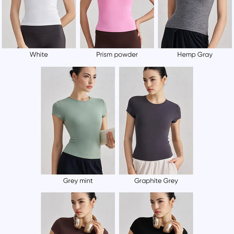 Diguan Custom Breathable Casual Running Training Sports T-Shirt Lightweight Moisture-Wicking Fabric Running Shirt OEM