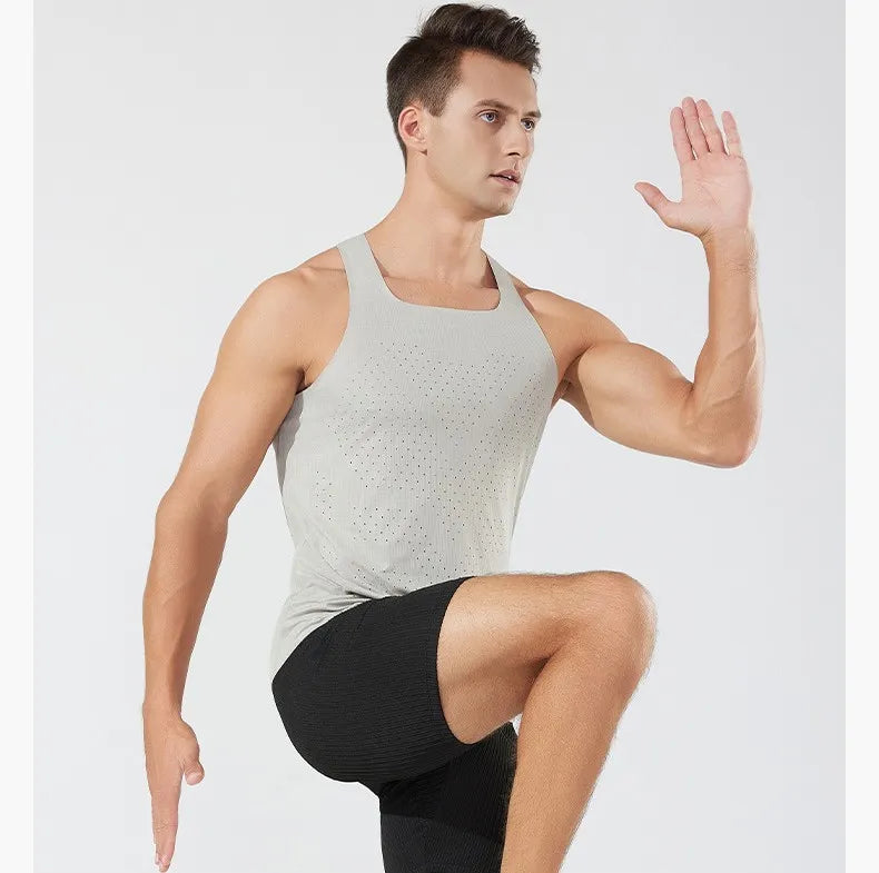 Custom Running Tank Top Stay Comfortabl Breathable Quick-dry Running Singlet Designed Men' High Performance